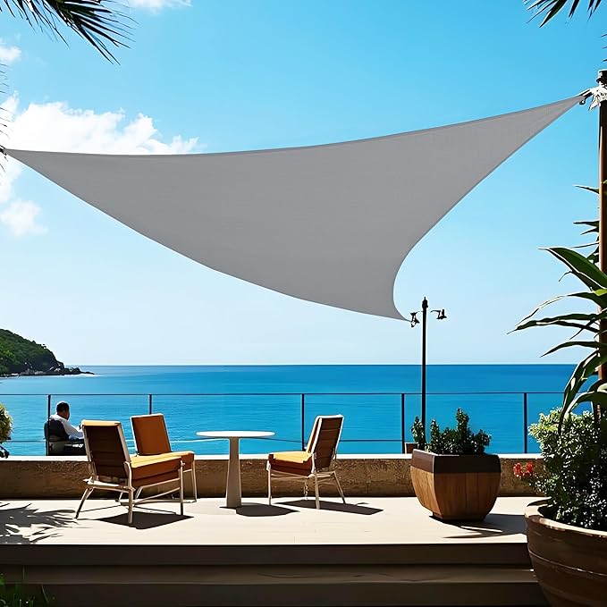 Tronssien Rectangle 16'x16'x23' Sun Shade Sail, 95% UV Blockage Canopy Awning by Tronssien