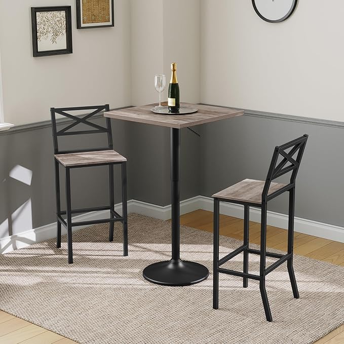 Bar Stools, Kitchen Breakfast Bar Chairs, Easy Assembly, - Image 2