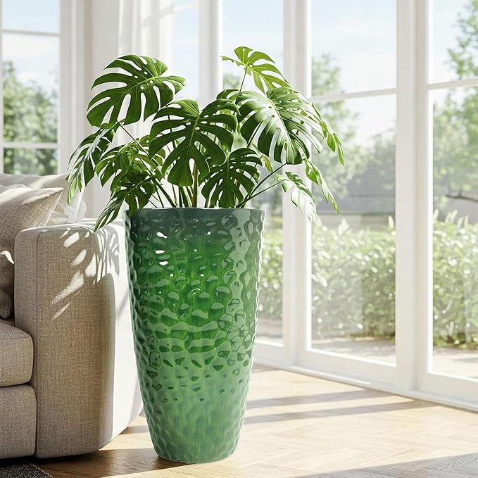 Worth 2 Pack 24" Tall Large Plastic Planter - Image 5