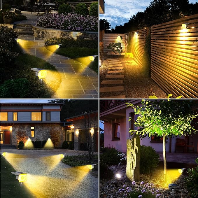 12 Pack Solar Spot Lights Outdoor, Solar Spotlights Outdoor Waterproof 2-in-1 - Image 6