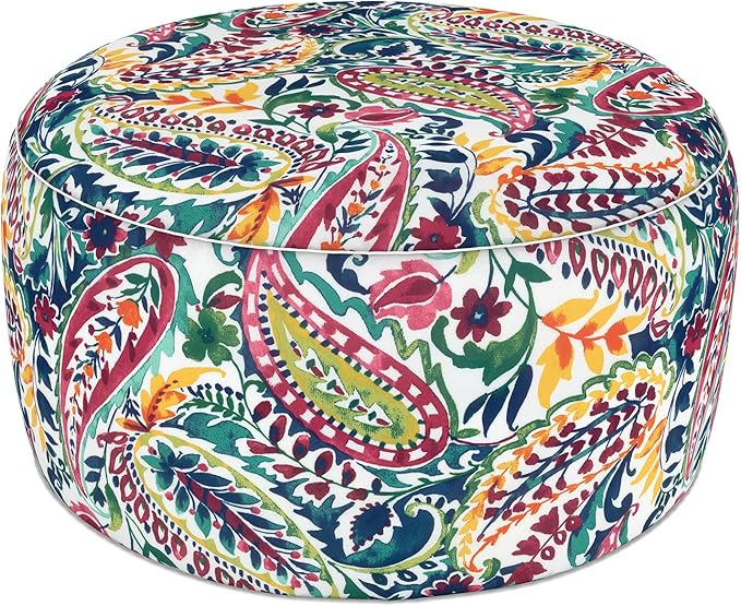 LVTXIII Indoor/Outdoor Extra Large Inflatable Ottoman Pouf D31 x H14 Inch by LVTXIII