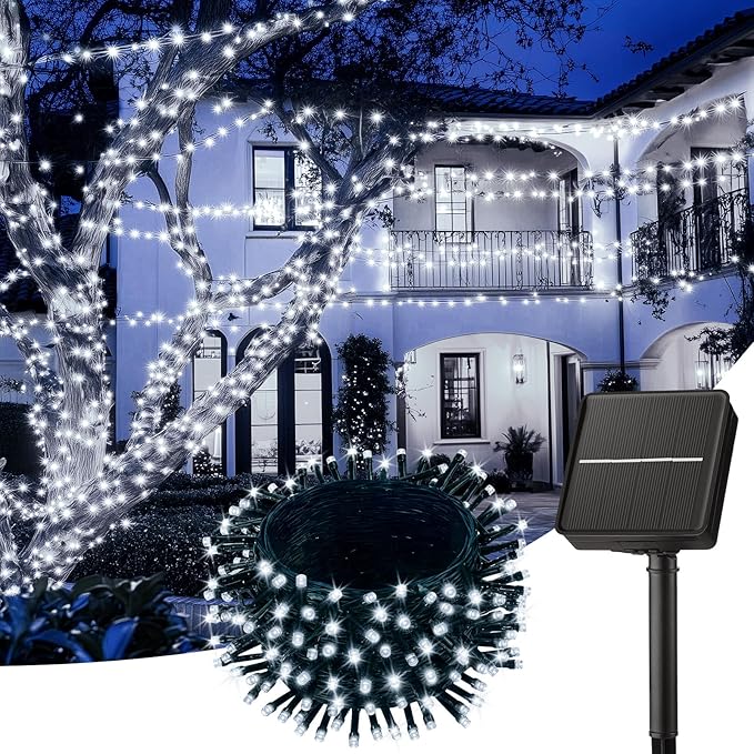 Brightown Solar Outdoor String Lights - 50 FT 120 LED Solar String Lights by Brightown