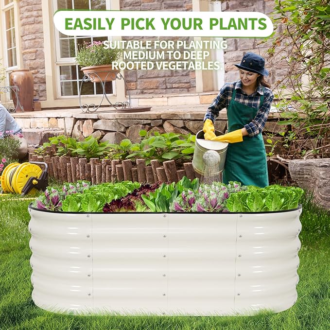 Galvanized Raised Garden Bed Outdoor- 2 Pcs Raised Beds - Image 7