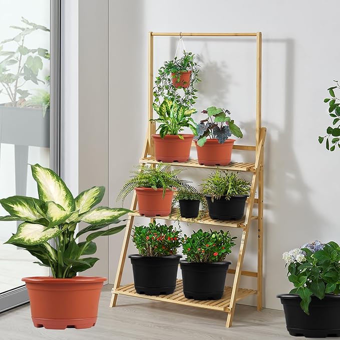 Outdoor Flower Pots 5 Packs 13 inch pots - Image 7
