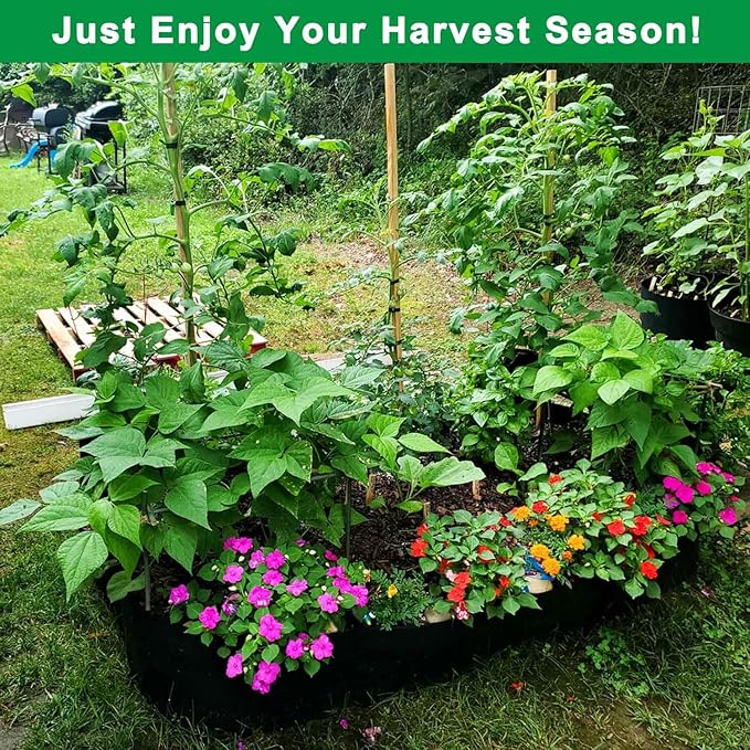 KLEWEE Fabric Raised Garden Bed, 128 Gallon 6 x 3FT Garden Growing Bags - Image 8
