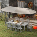 9-Piece Grey Outdoor Dining Set by PatioKingdom