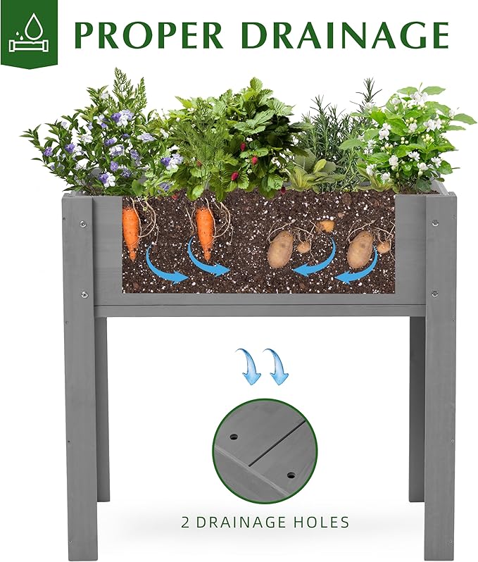 SoliWood Set of 2 Raised Garden Bed - Image 5