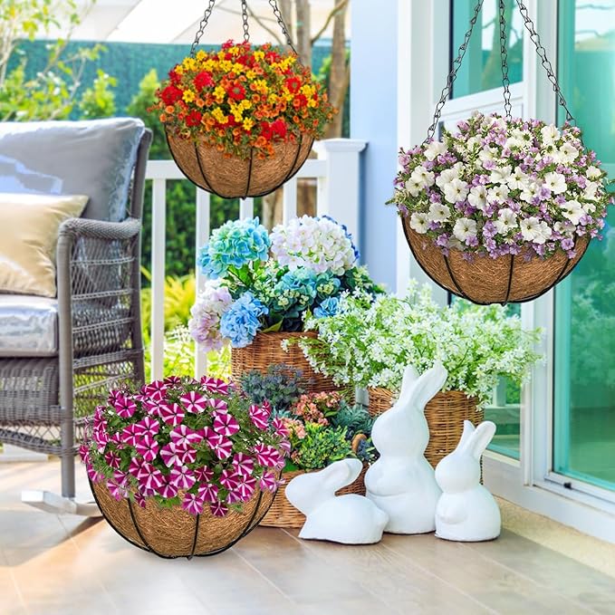 ZeeDix 3 Pack 14 Inch Hanging Baskets - Image 6