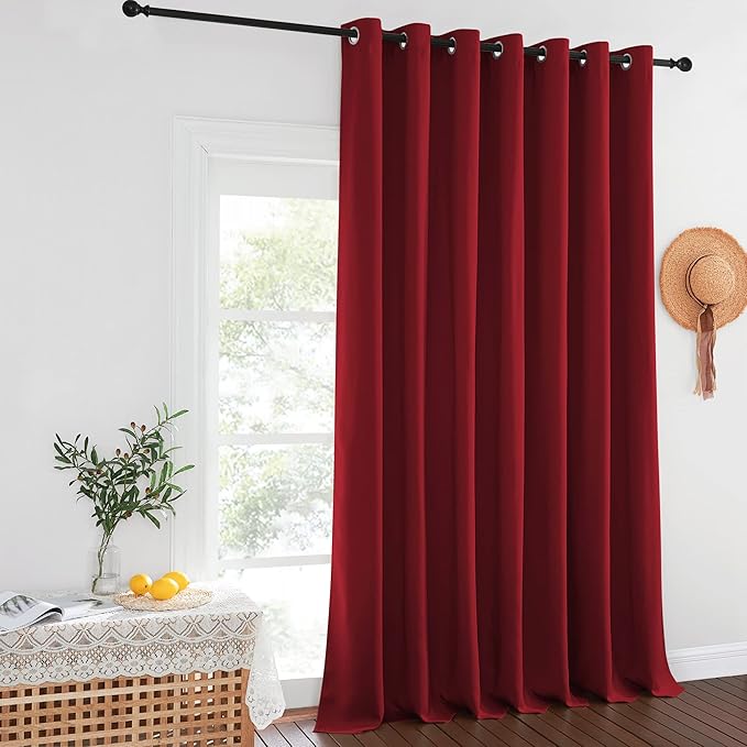 NICETOWN Blackout Curtains for Sliding Glass Door Room Divider Noise Reduce - Image 8