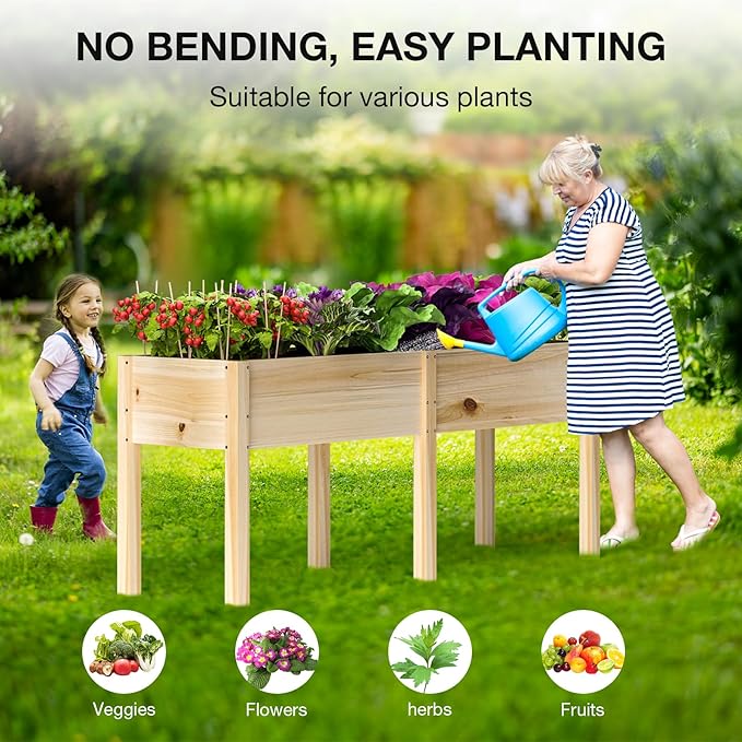 MIXC 72”L X 23”W Raised Garden Bed Outdoors - Image 5