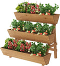3-Tier Wooden Vertical Raised Garden Bed by PULIJIAJU