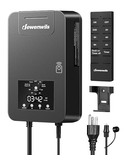 DEWENWILS 300W Low Voltage Landscape Transformer, 120V AC to 15V DC, Outdoor by DEWENWILS