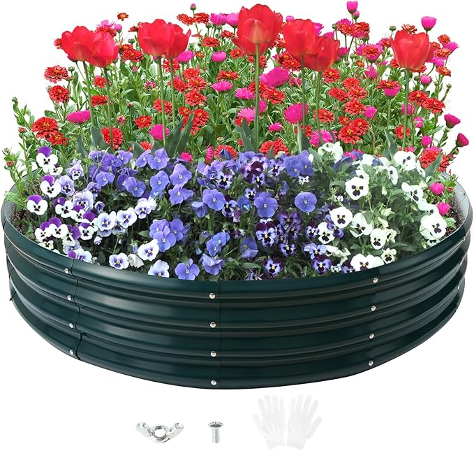 Galvanized Raised Garden Bed for Gardening by Unknown