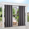 NICETOWN 2 Panels Outdoor Curtains Weighted Sunblock by NICETOWN