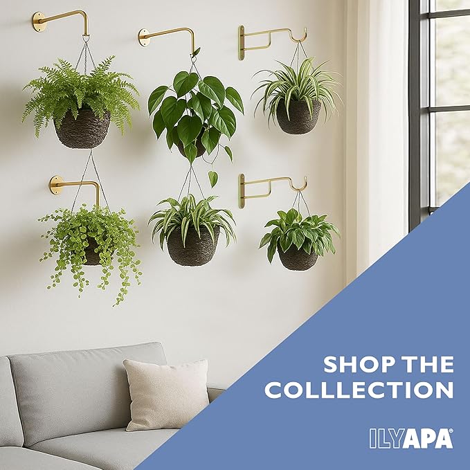 Ilyapa 4 Pack Metal Plant Wall Hanger Hooks - 7 in. Hook - Image 6