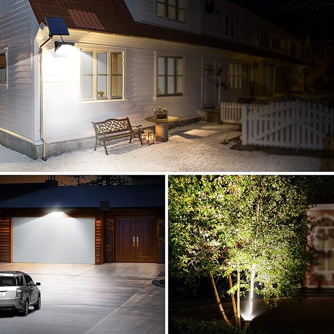 Solar Lights Outdoor, Solar Powered Flood Lights Weatherproof, Dusk to Dawn Led - Image 8