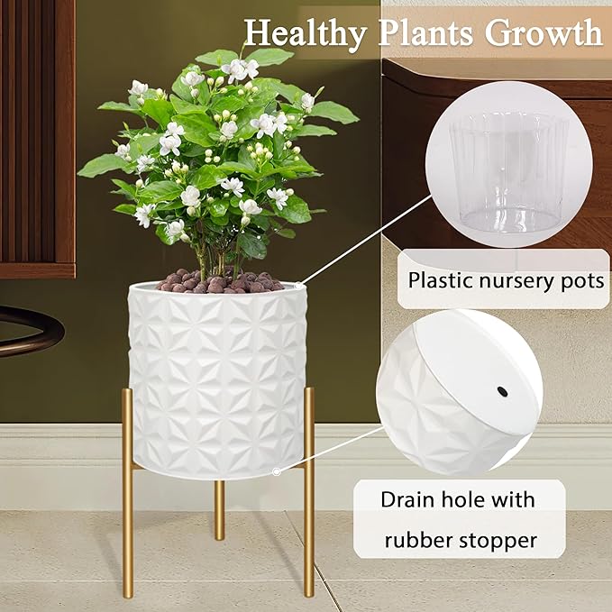 ARNIS Modern Planter Pots, Decorative Planters, Metal Pots - Image 3