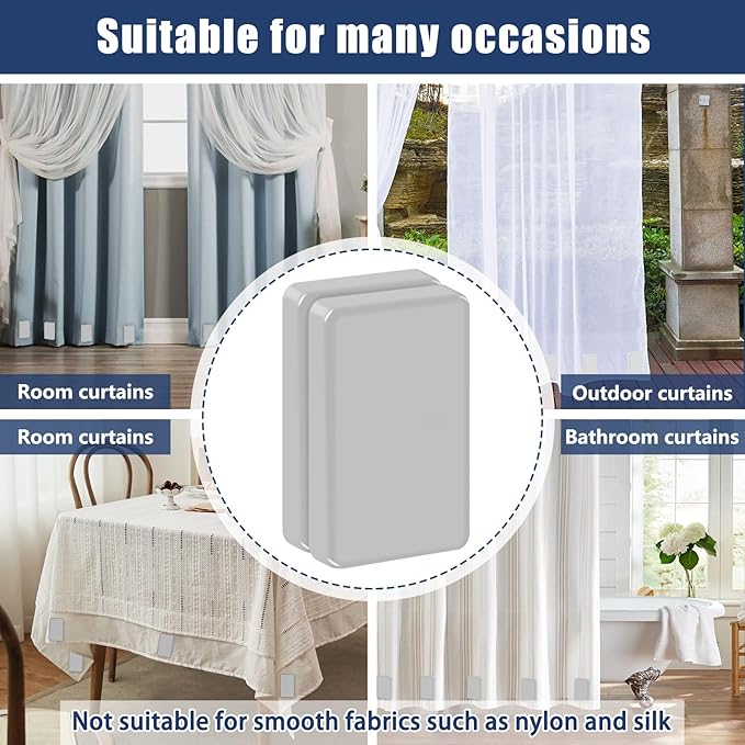 18pcs Outdoor Curtain Weights, Plastic Wrapped Magnetic Drapery Weights - Image 7