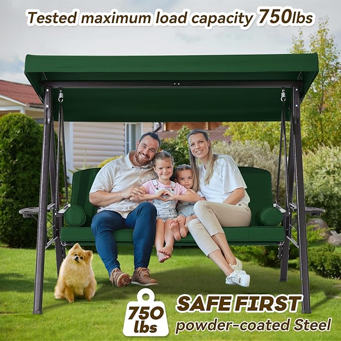 3 in 1 Outdoor Porch Swing - Image 6