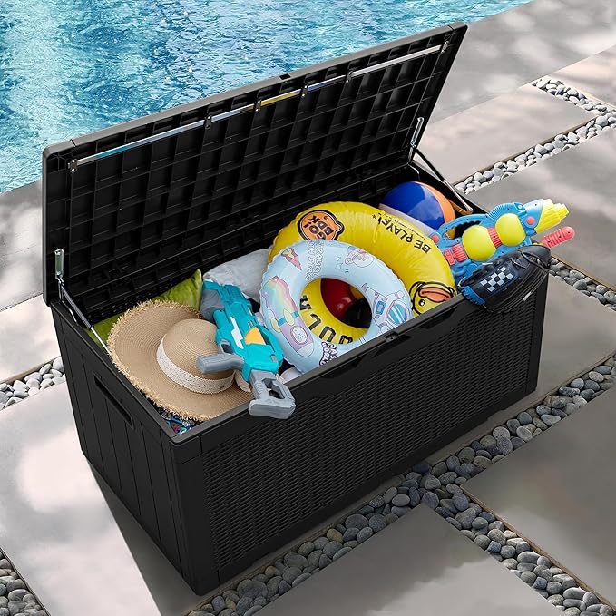 Greesum 100 Gallon Resin Patio Storage Box - Image 4