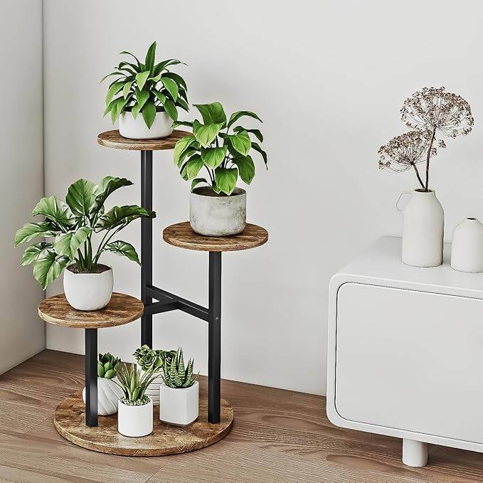 Plant Stand Indoor 4 Tier 5 Potted Multiple Flower Pot Holder - Image 2