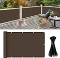 LOVE STORY 3'x6' Brown Balcony Screen Privacy Fence Cover UV Protection by LOVESTORY