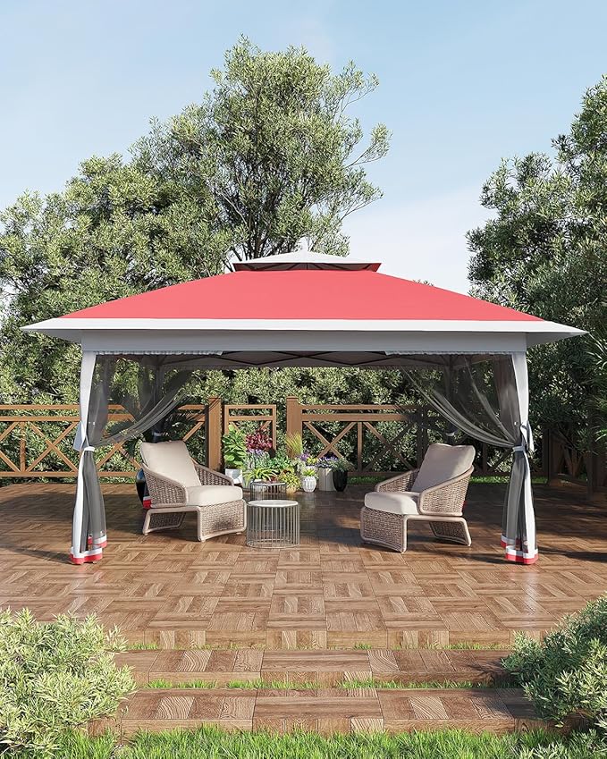 Canopy Tent 12x12 ft, Pop Up Gazebo One-Push Setup - Image 11
