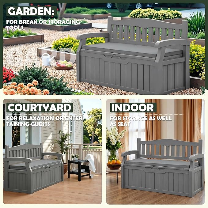 Flamaker 80 Gallon Storage Bench - Image 5