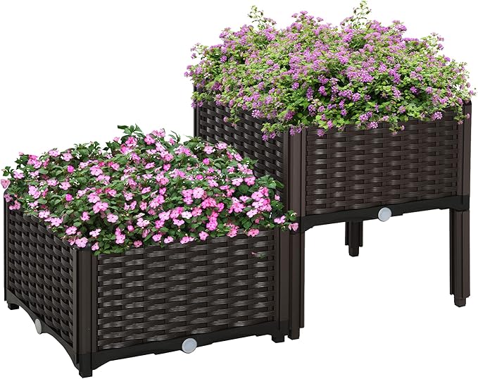 Outsunny 2 Piece Raised Garden Bed by Outsunny