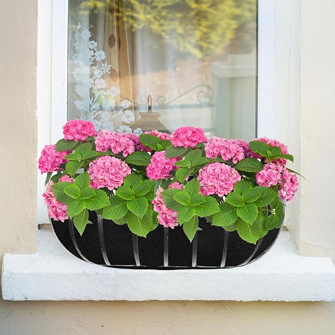 2PCS 36Inch Upgraded Planter Basket Liners Fabric Window Box Liners Felt Trough - Image 7