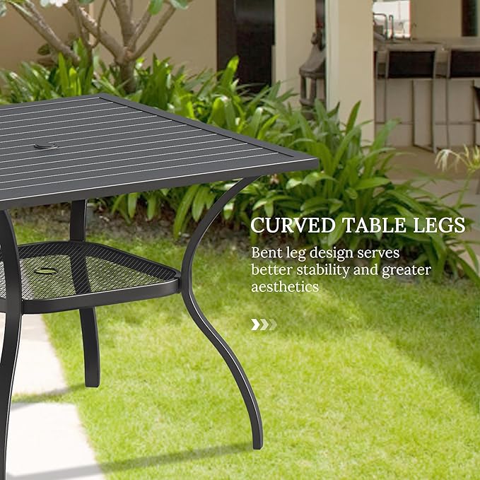 VICLLAX 5-Piece Modern Patio Dining Set - Image 6