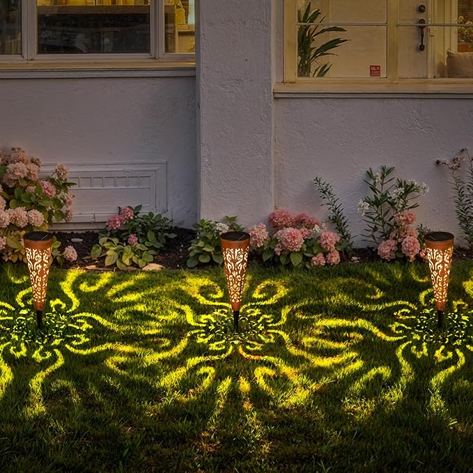 Go2garden 6Pcs Garden Solar Lights Outdoor Stakes Decorative Lighting - Image 5