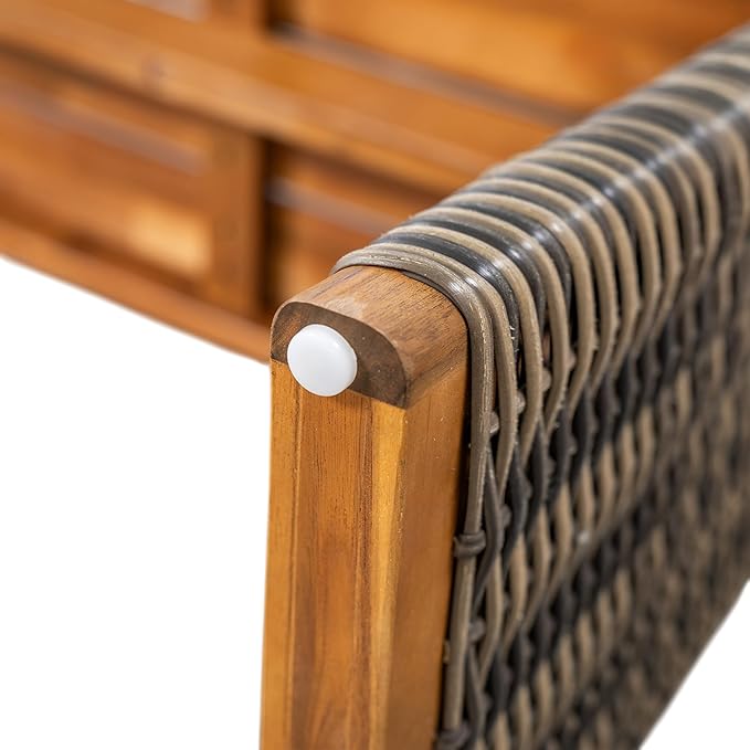 Christopher Knight Home Pasco Acacia Wood Outdoor Dining Table Set - Image 15