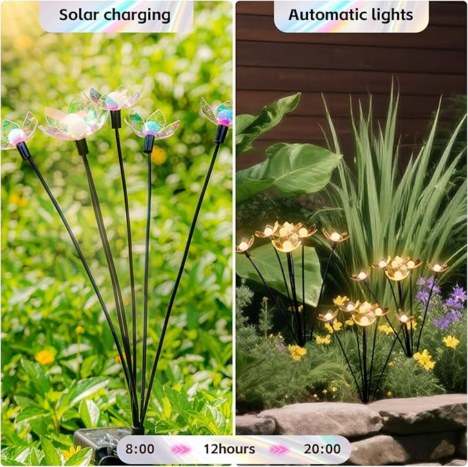 Solar Lights Outdoor, Solar Firefly Swaying Light - Image 3