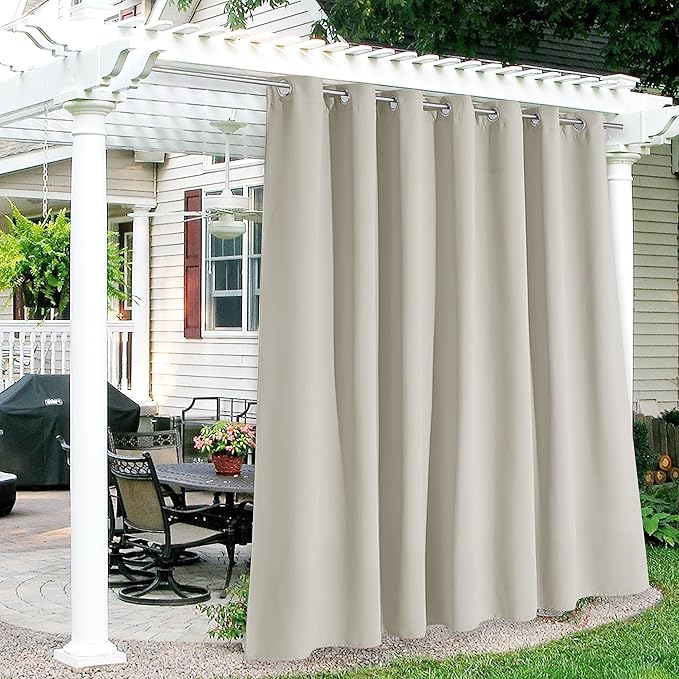 RYB HOME Extra Wide Outdoor Curtains by RYBHOME