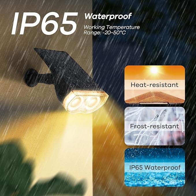 Linkind Solar Lights Outdoor Waterproof IP65, StarRay RGB Solar Spot Lights - Image 5