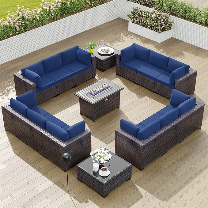 Kullavik 15PCS Outdoor Patio Furniture Set by KULLAVIK