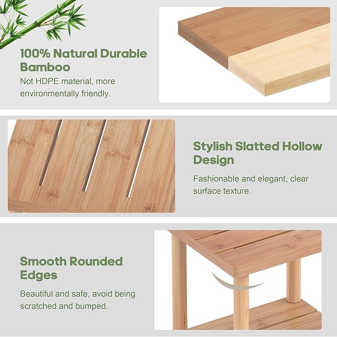 Outdoor Side Table, 2-Tier Small Outdoor Table - Image 5