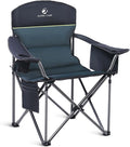 ALPHA CAMP Heavy Duty Camping Chair 500LBS Capacity, Oversized Folding Chair by ALPHACAMP