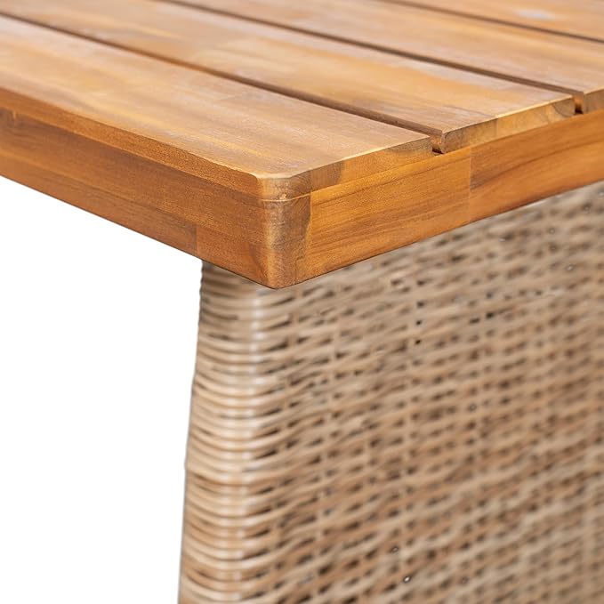 Christopher Knight Home Pasco Acacia Wood Outdoor Dining Table Set - Image 13