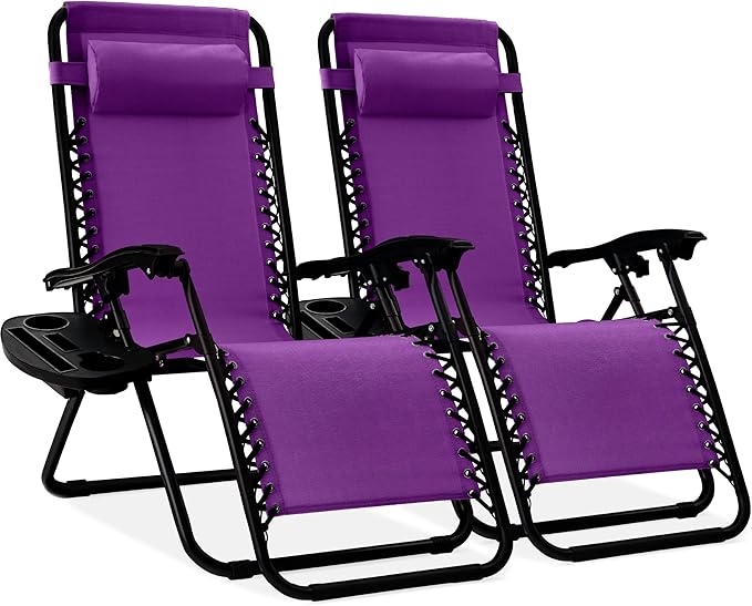 Best Choice Products Set of 2 Adjustable Steel Mesh Zero Gravity Lounge Chair by BestChoiceProducts
