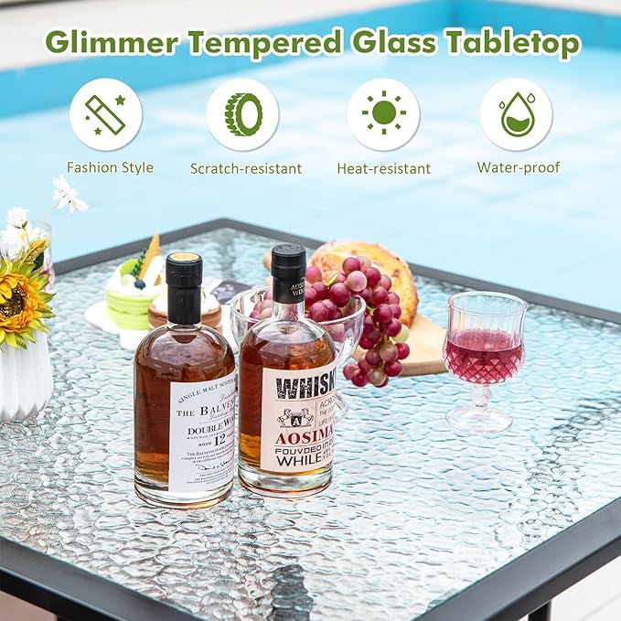 Tangkula 35 Inch Patio Dining Table - Image 9