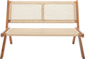 SAFAVIEH Outdoor Collection Kobina Natural Acacia Wood/Natural Rope Foldable by SAFAVIEH