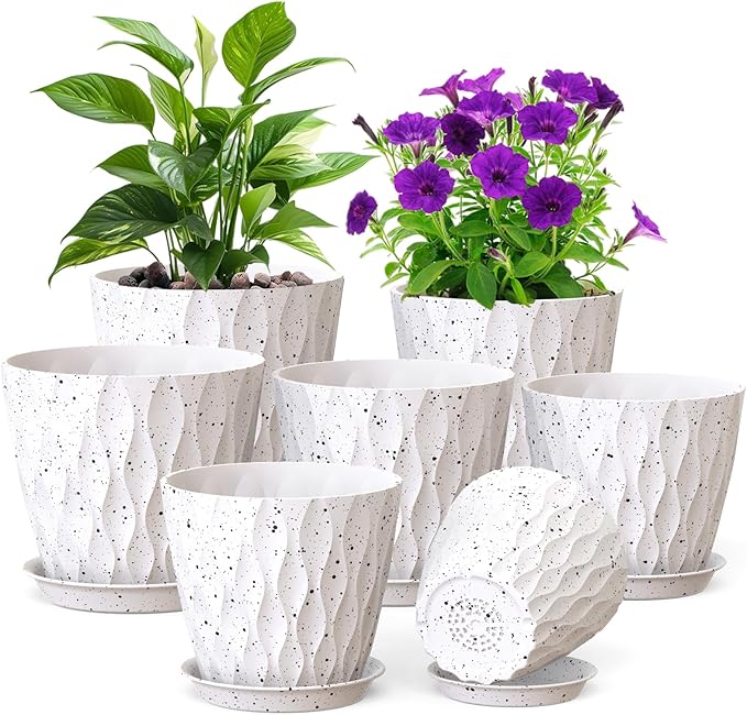 7/6.5/6/5.5/5/4.5/4 inch Plant Pots by Meowell