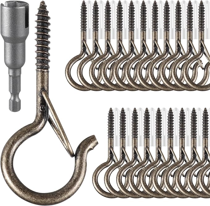 24 PCS Q-Hanger Hooks, Screw Hooks by FSAH