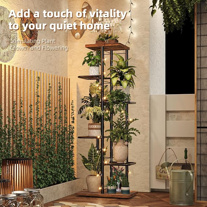 Simple Trending Plant Stand Indoor, Tall 6 Tier Metal Plant Shelf - Image 2
