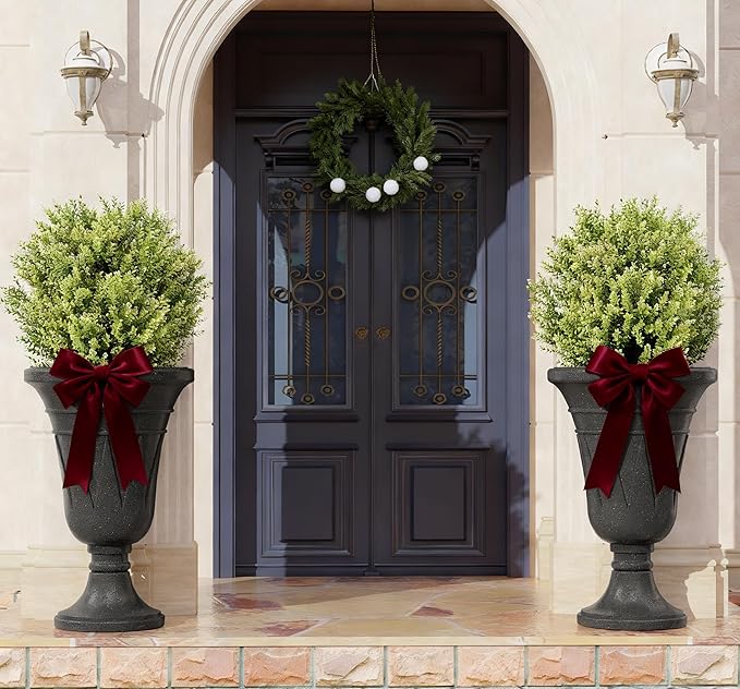 23" Tall Planters for Outdoor Plants Set of 2, Planter - Image 3