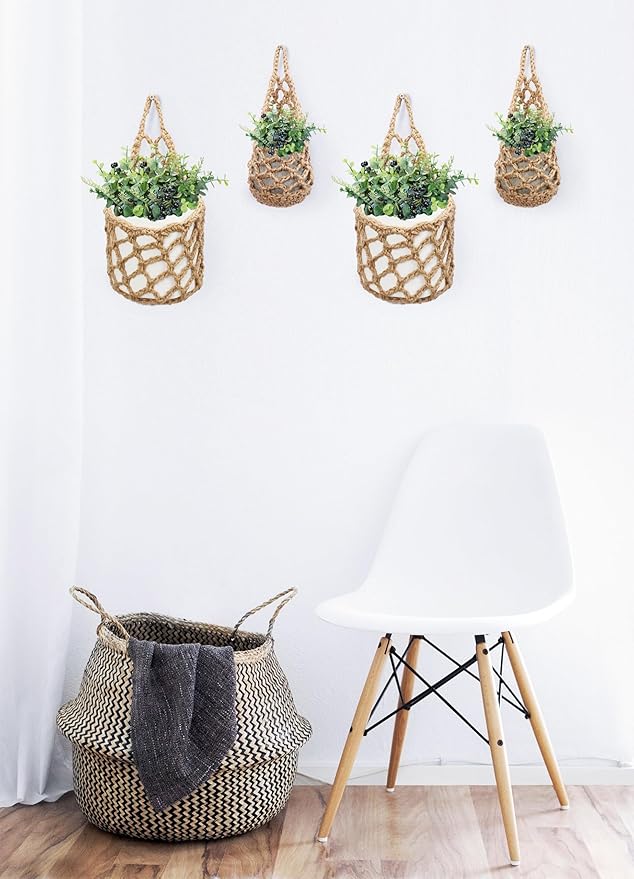 2 Packs Hanging Planters for Indoor Plants up to 6 in., Wall Plant Holder | - Image 5