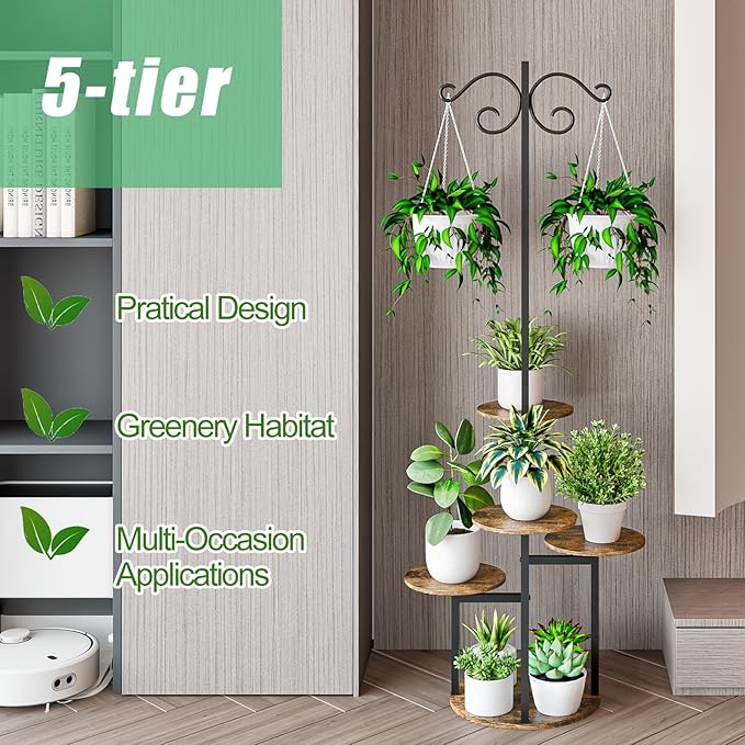 Plant Stand Indoor 5 Tier 8 Potted - Image 5