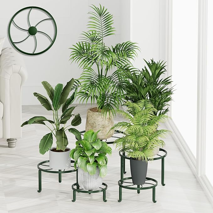 5-Pack Metal Plant Stand Heavy Duty Flower Pot Stands by Unknown